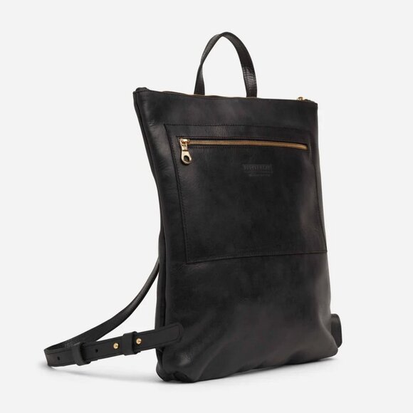 Parker Clay Monogramed Miramar Leather Backpack - NEW